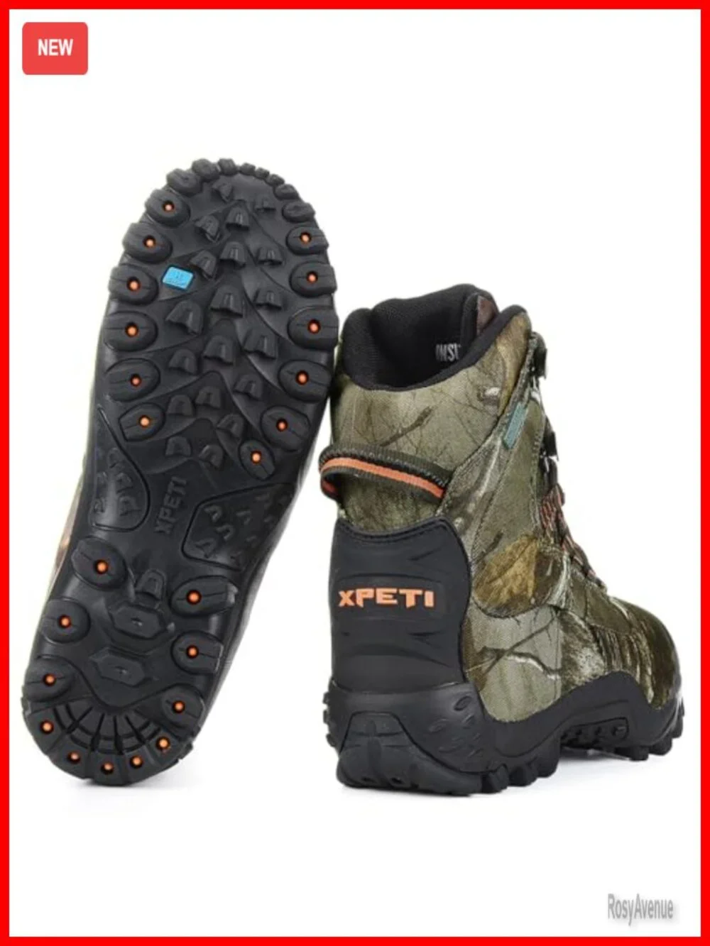 Waterproof Insulated Hiking Boots - Mid High-Top Outdoor Boots